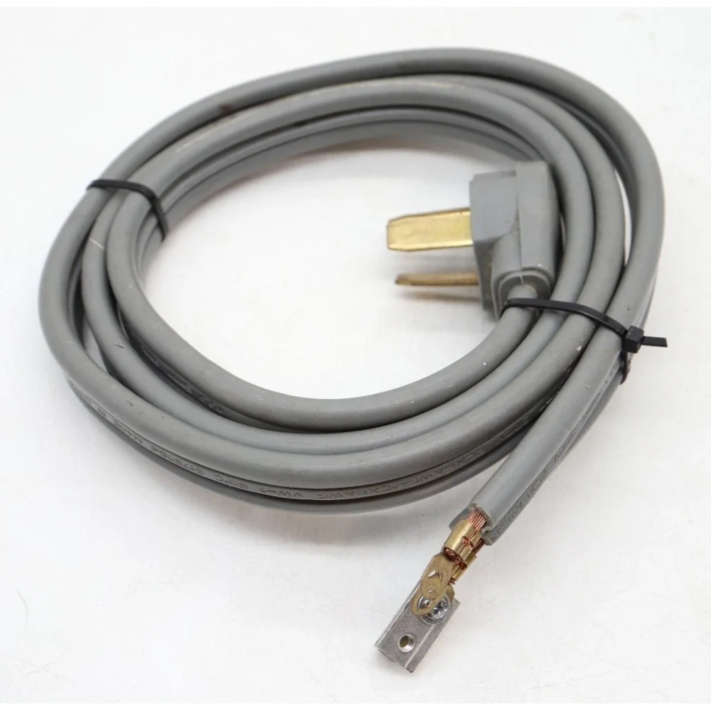 Universal 6ft 3-Prong Electric Dryer Power Cord | 30A 250V | NEMA 10-30P